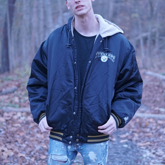 🏈 Steelers Vintage Bomber Coat